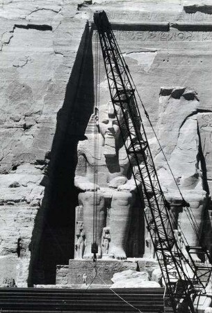 Aus einer Reportage über die Tempel von Abu Simbel
