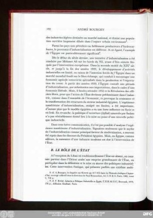 B. Le Rôle De L'État