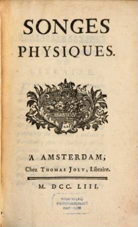 Songes physiques