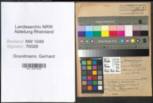 Entnazifizierung Gerhard Grundmann , geb. 26.03.1912 (Angestellter)