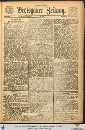29.01.1901 (Erstes Blatt