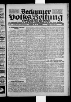 Beckumer Volks-Zeitung. 1921-1930