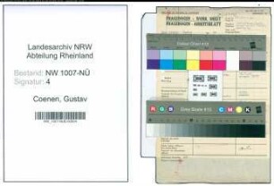 Entnazifizierung Gustav Coenen , geb. 10.09.1901 (Landw.Gehilfe)