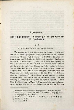 Die Gütergemeinschaft der Ehegatten nach fränkischem Rechte