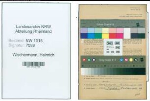 Entnazifizierung Heinrich Wischermann , geb. 25.04.1907 (Fleischermeister)