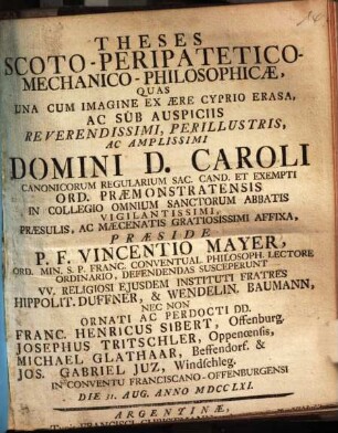 Theses Scoto-Peripathetico-Mechanico-Philosphicae