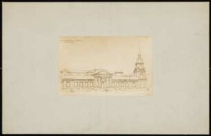 Großherzogliches Museum, Darmstadt Ausführungsprojekt ab 1896: Perspektivische Ansicht
