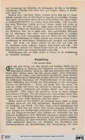 33: Entgiftung, 1 : Der innerste Feind