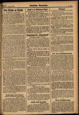 Zweite Ausgabe vom Montag, den 17. Dezember 1934.