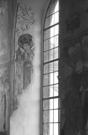 Blansingen: Heilige Barbara, an der Fensterwand