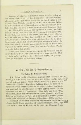 2. Die Zeit der Völkerwanderung