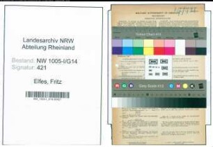 Entnazifizierung Fritz Elfes , geb. 25.07.1901 (Verlagskaufmann)