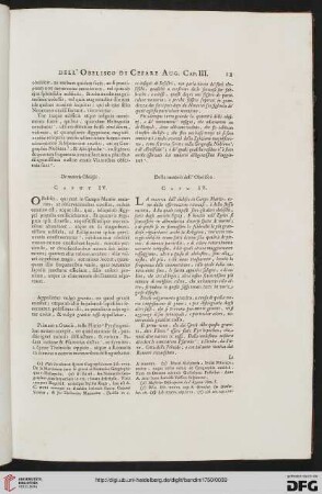 Caput IV / Capo IV