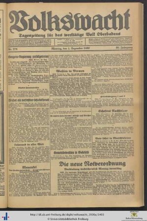 Nr. 278-302 (Dezember 1930)