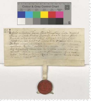 Abt Jodocus vom Marienkloster in Stade verleiht dem Dr. Leonhard Elffers (Elver) geistlichen Charakter [lat].