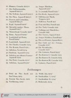 Zeichnungen (Nr. 52-129)