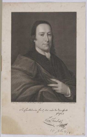 Bildnis des Nikolaus Ludwig von Zinzendorf