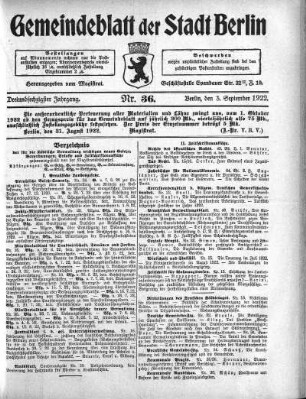 1922,36: Nr. 36, 3. September 1922