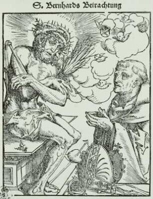 Der heilige Bernhard, den Schmerzensmann anbetend
