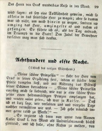 Achthundert und elfte Nacht