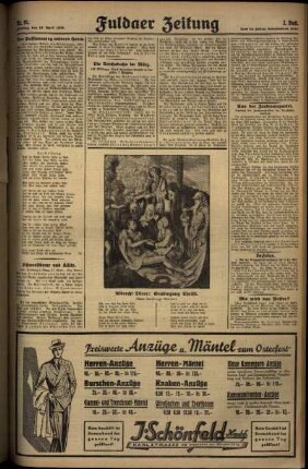 Zweite Ausgabe vom Freitag, den 18. April 1930.