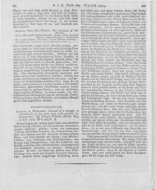 Manby, G. W.: Journal of a voyage to Greenland in the year 1821. 2. Aufl. London: Whittaner 1823