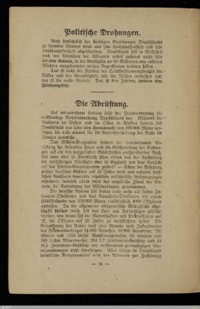 Politische Drohungen