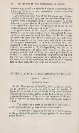 On periods in the reciprocals of primes.