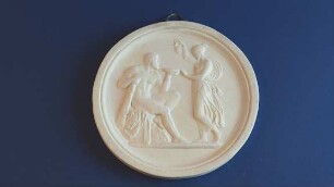 Herakles und Hebe (Tondo nach Thorvaldsen)