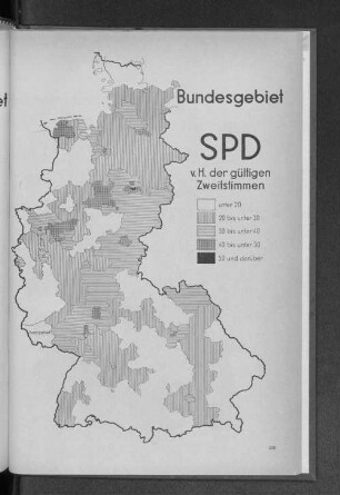 Bundesgebiet: SPD v. H. der gültigen Zweitstimmen
