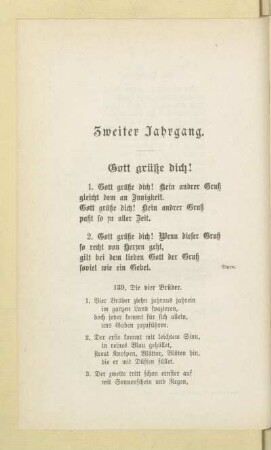 Zweiter Jahrgang