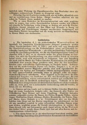 Korrespondenzblatt des Vereins für Niederdeutsche Sprachforschung. 1, 1. 1876/77