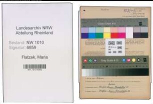 Entnazifizierung Maria Flatzek , geb. 21.02.1895 (Lehrerin)