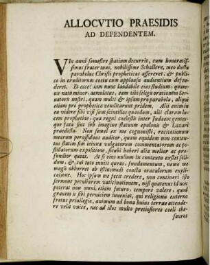 Allocutio Praesidis Ad Defendentem.