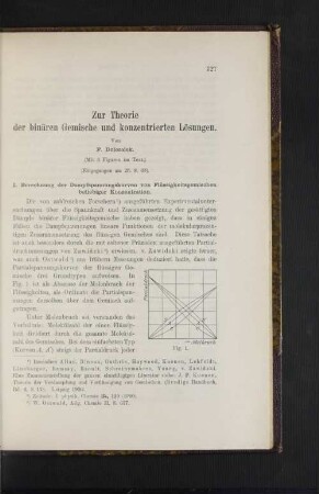 Zur Theorie der binären Gemische und konzentrierten Lösungen.