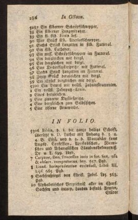 286-294, In Folio. In Qvarto. In Octavo. In Qvarto. In Duodecimo. In Octavo.