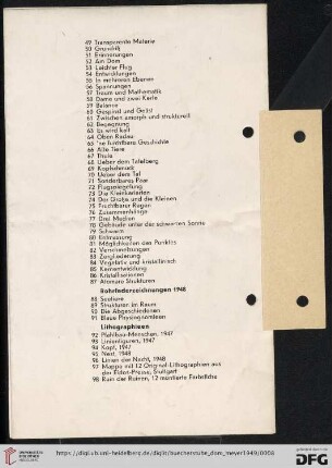 Rohrfederzeichnungen 1948 (Nr. 88-91)