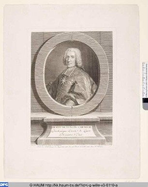 Kardinal Pierre Guérin de Tencin , Comte de Lyon, Ministre d?Etat
