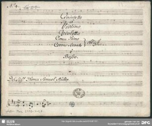 Quintets - Mus.2770-N-1,4 : vl, vla, b, cor (2) - D