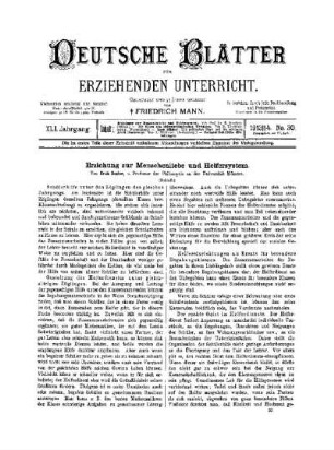 Erziehung zur Menschenliebe und Helfersystem : (Schluß)