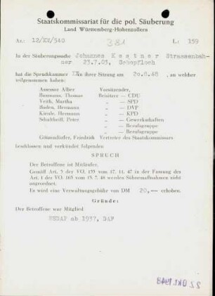 Kestner, Johannes