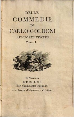 Le commedie di Carlo Goldoni, 1