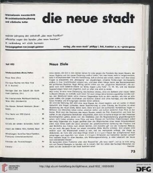 Neue Ziele