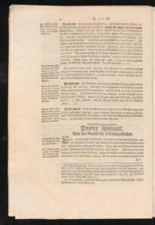 Dritter Abschnitt. Von der Anzahl der Ordensgeistlichen
