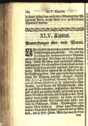 XLV. Capitul. Anmerckungen über diese Materi.