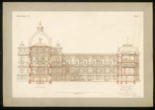 Kunstakademie und Museum: Schnitt 1:130