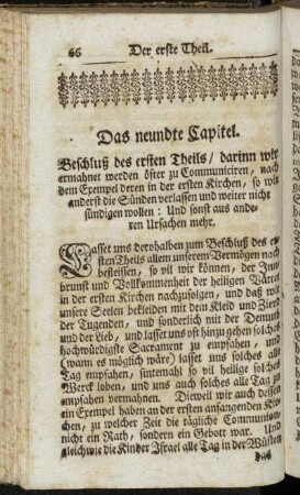 Das neundte Capitel.