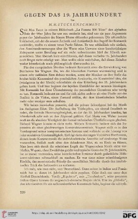 10: Gegen das 19. Jahrhundert