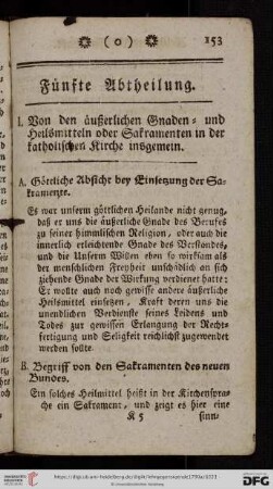 Fuenfte Abtheilung