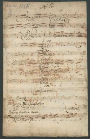 Mein Jesus bleibet mir; V (4), orch; C-Dur